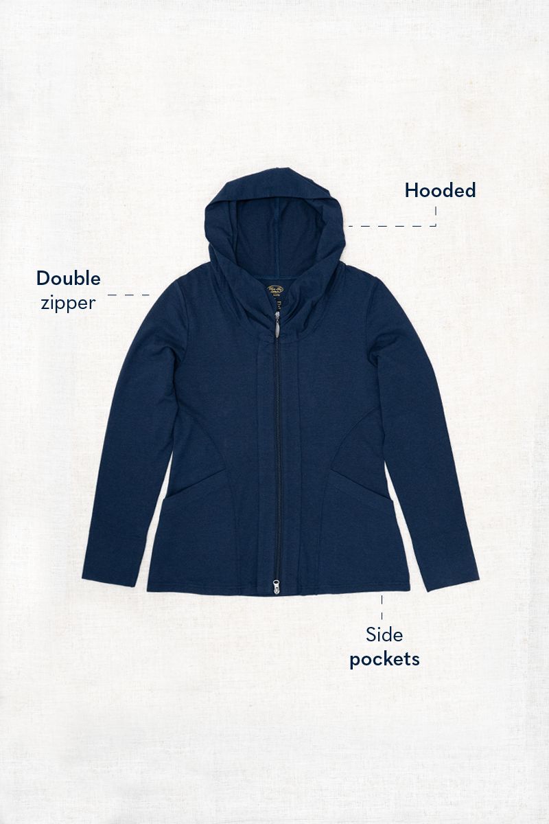 Seymour Jacket, Black, Bamboo