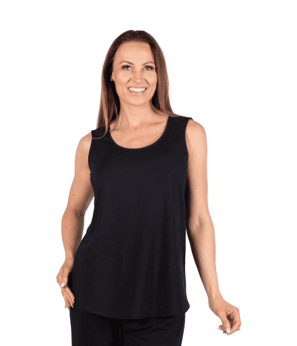 Bamboo Camisol Tank, Colour: Black, Size: S