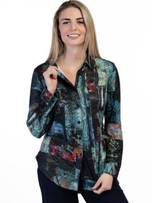 Blouse Printed, Colour: Multi, Size: S