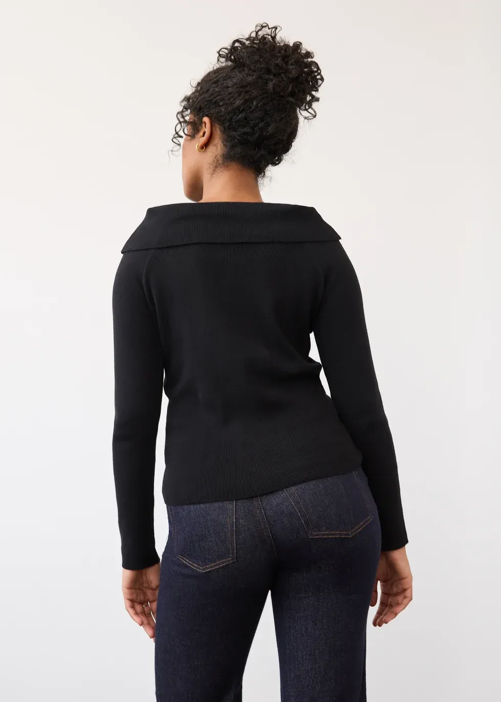 Sweater Long Sleeve Off Shoulder