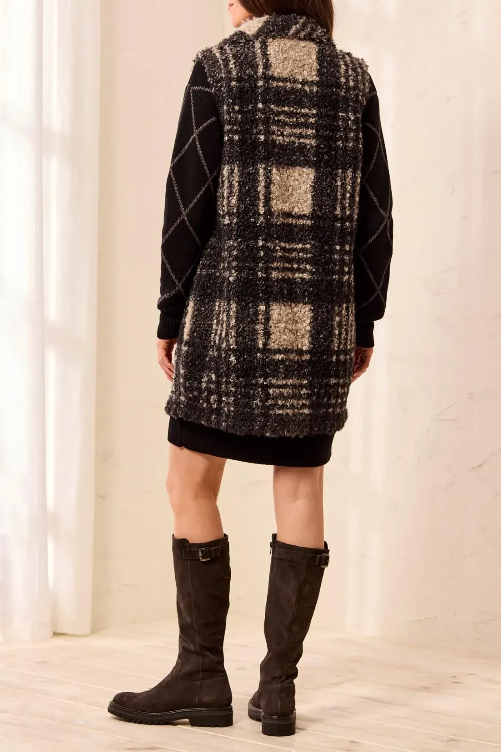Vest Button front Boucle Knit
