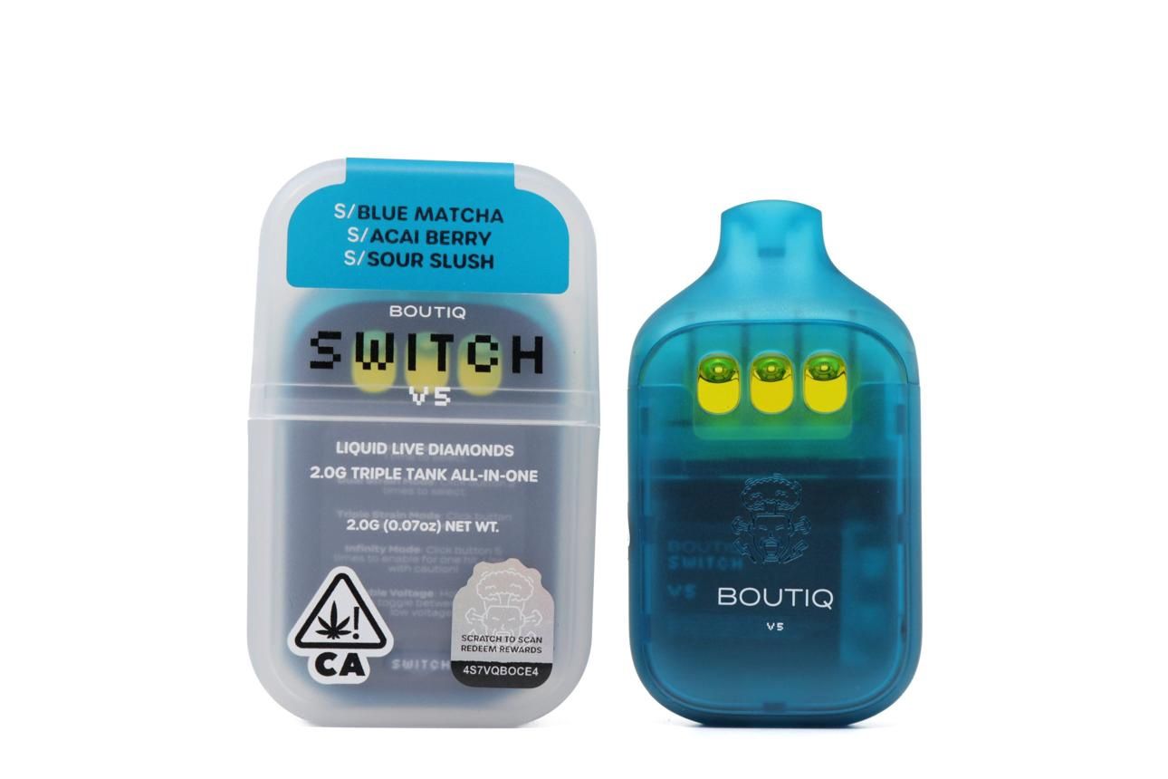 Boutiq V5 Disposable, Flavour: S/ Maui Wowie + H/ Gelato 41 + I/ Mango Melon, Quantity: 1