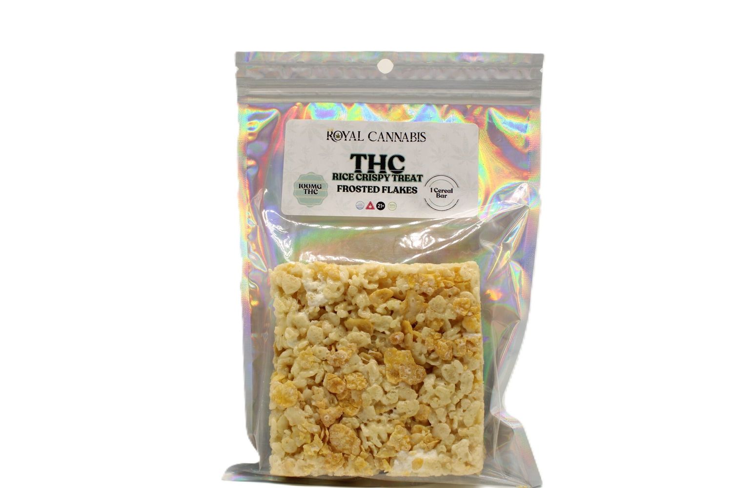 FROSTED FLAKES RICE CRISPY TREAT (100MG D9 THC)