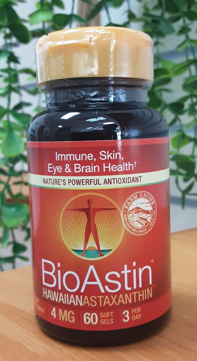 BioAstin Hawaiian Astaxanthin,  60 soft gels
