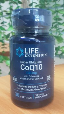 CoQ10, Super Ubiquinol 100 mg.