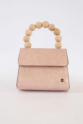 Caylee Wooden Bead Handle Bag