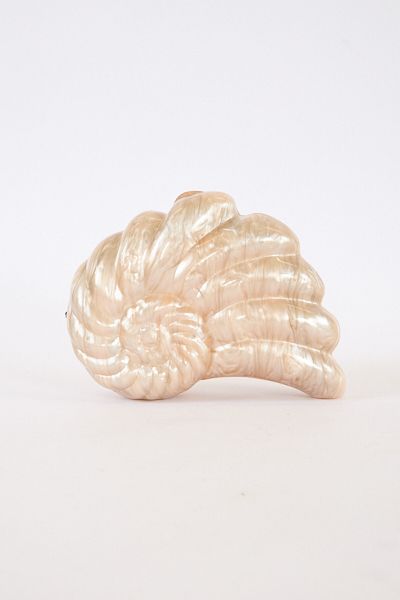 Indi Acrylic Shell Clutch