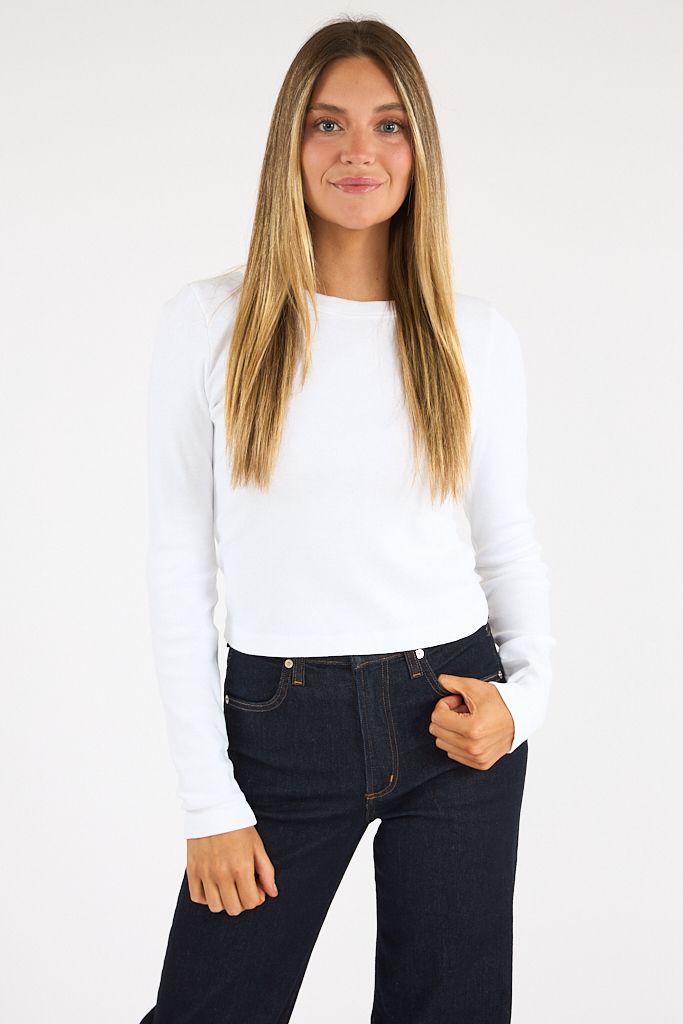 Orion Crop Tee White