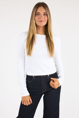 Orion Crop Tee White