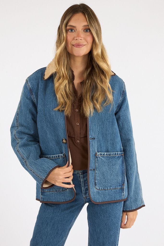Townes Jacket in Classic Blue, Still Here, e.Allen