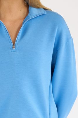 Sian Cropped Half Zip Midlayer