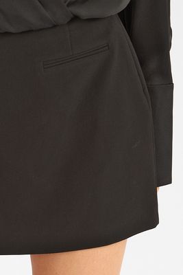 Azra Twill Welt Mini Skirt