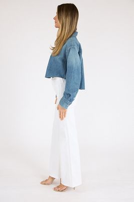 Ana Cropped Shirt in Somerset
