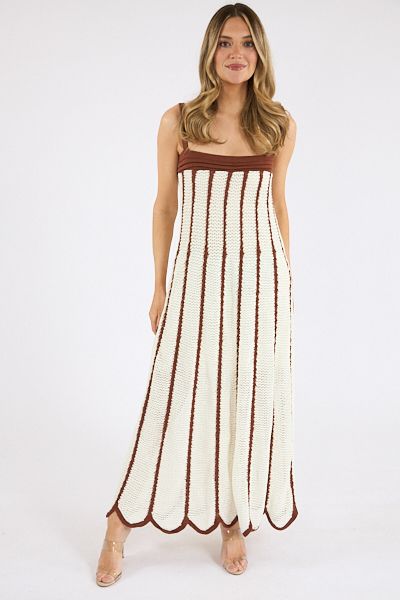 Cacao Knit Maxi Dress