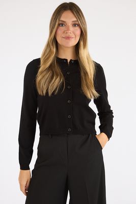 Cosysoft Fitted Cardigan, French Connection, e.Allen