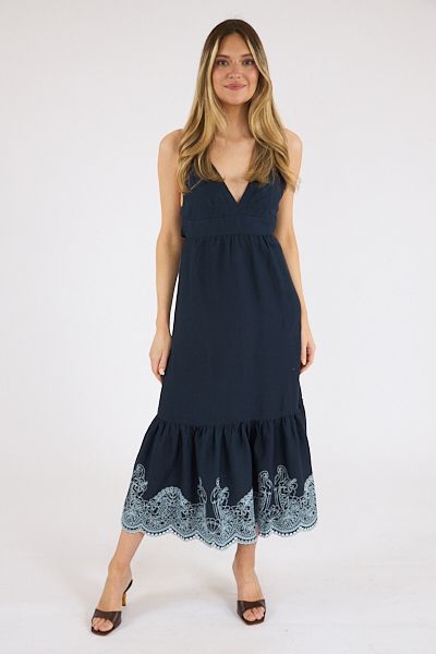 Embroidered Felton Dress