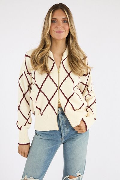nile diamond knit jacket