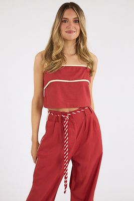 Contrast Cropped Cami