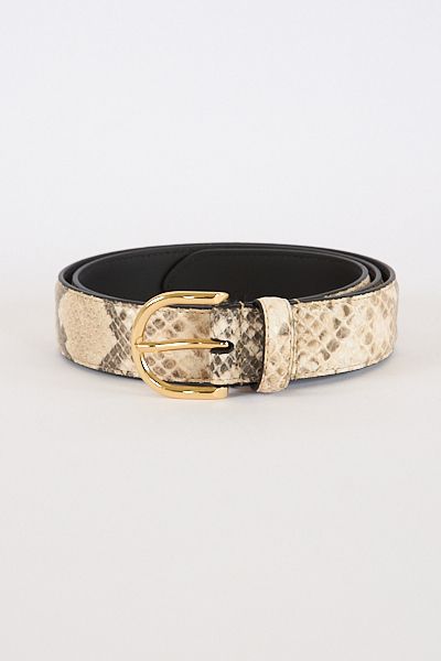 The Snake Print Juni Belt, Color: pink soft/polished, Size: XS