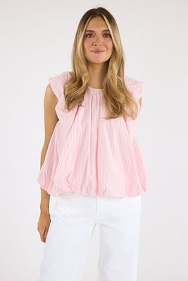 Stripe Keira Top Rose