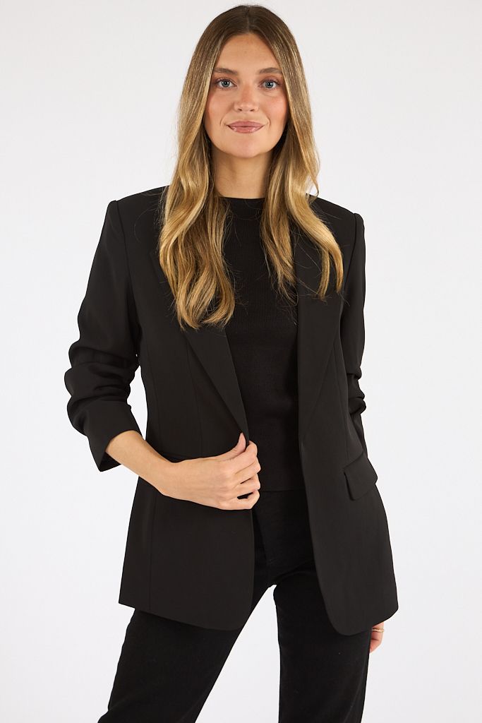 Scrunch Sleeve Blazer