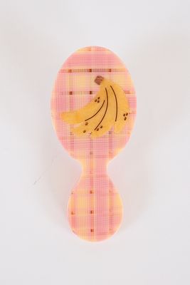 Hand Painted Handbag Hair Brush