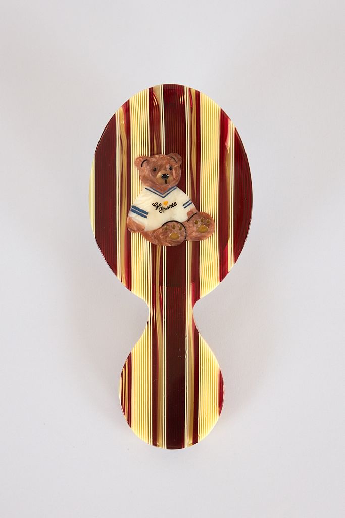 Hand Painted Handbag Hair Brush
