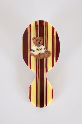 Hand Painted Handbag Hair Brush