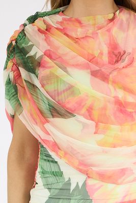 Marcelle Dress Hibiscus Print