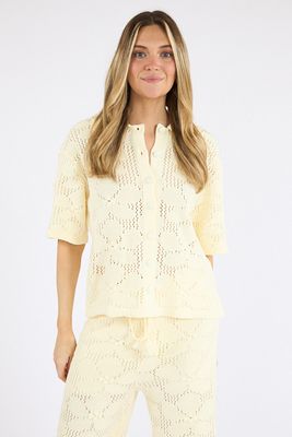 Floral Crochet Shirt