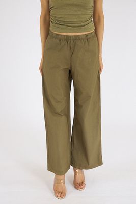 Elastic Wide Leg Pant