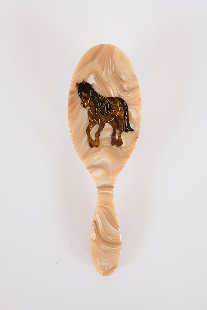 Hand Painted Hair Day Brush