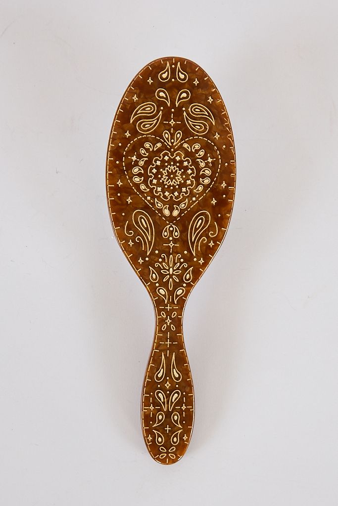 Hand Painted Hair Day Brush