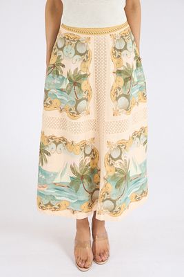 Royal Sea Multicolor Crochet Midi