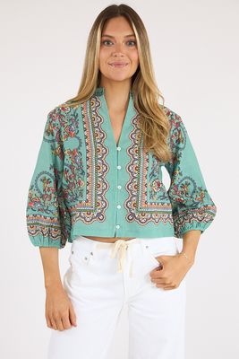 Noelle Blouse Bleura Print