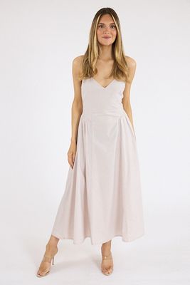 Bardot Dress in Tangerine Sky