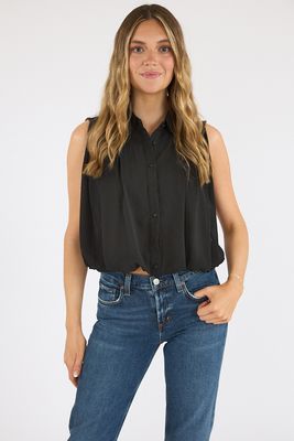 Samantha Sleeveless Button Down