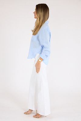 ​Kimberly Patch Pocket Flare in Soft White