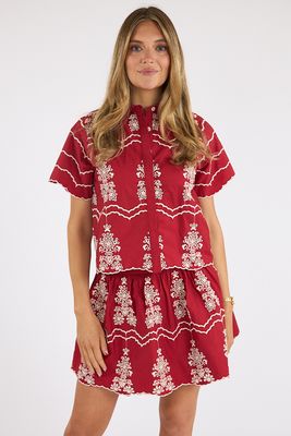 Sky Skirt Red