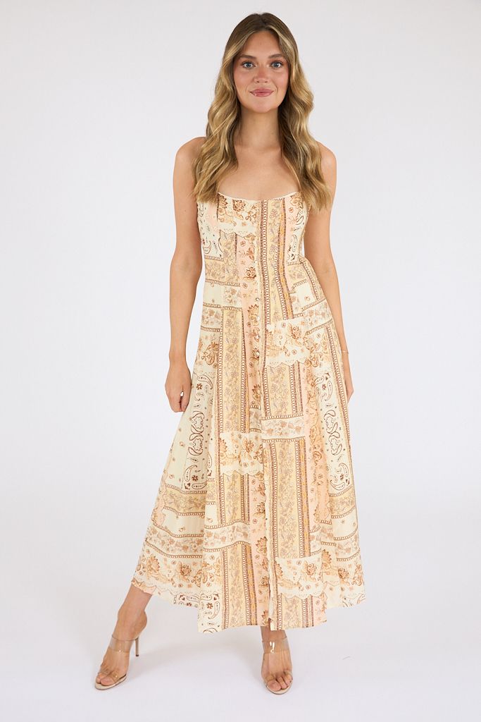 Spaghetti Strap Midi Dress