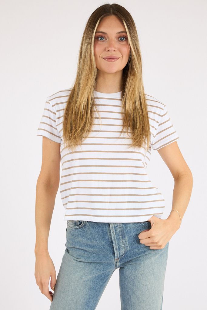 Everett Tee Stripe Driftwood