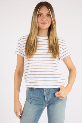 Everett Tee Stripe Driftwood