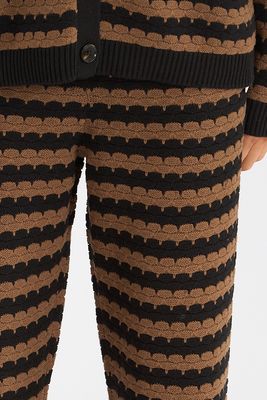Feel Good Pant Coffee Stripe