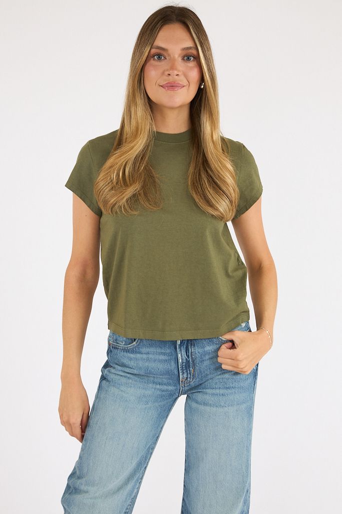 The Solene Boxy Crew Tee, Michael Stars, e.Allen, Nashville Boutique