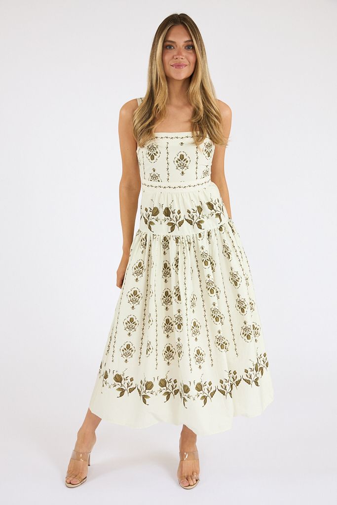 Drop Waist Midi Dress