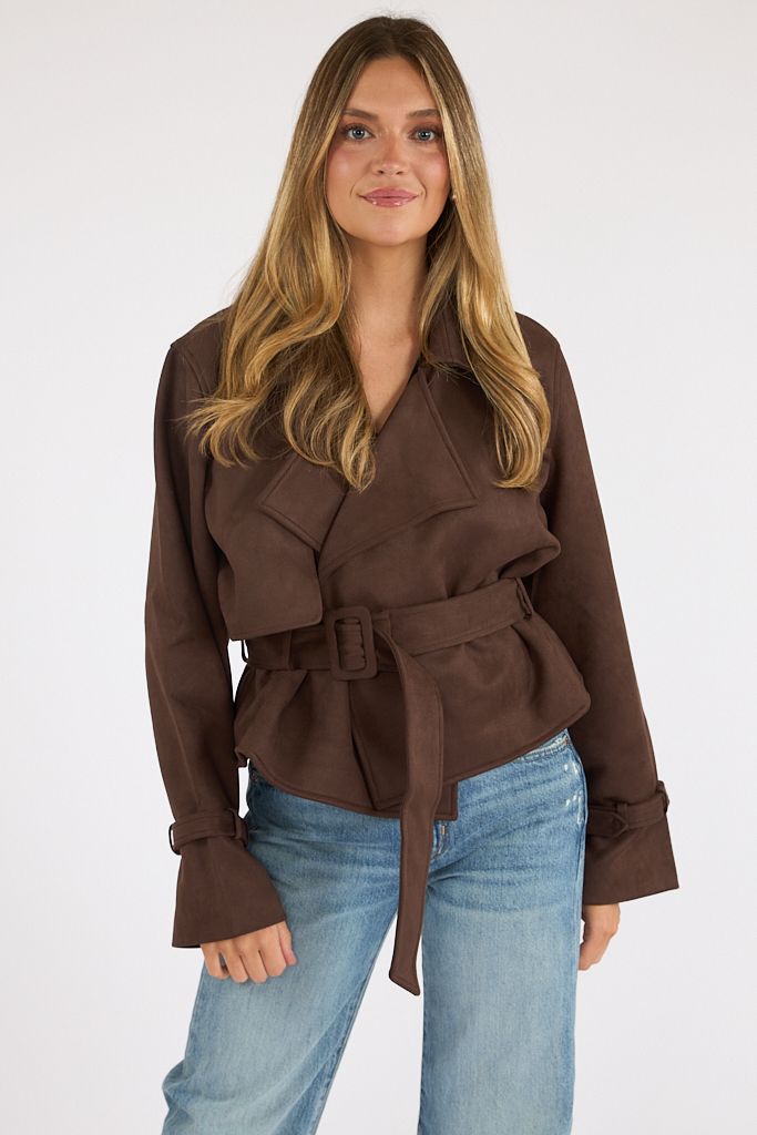 Marais Faux Suede Trench, Elodie, e.Allen, Nashville Boutique