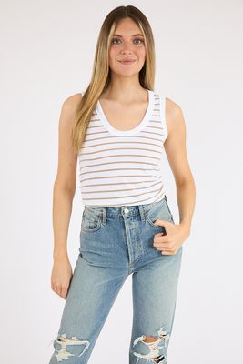Khara Stripe Tank Drifwood