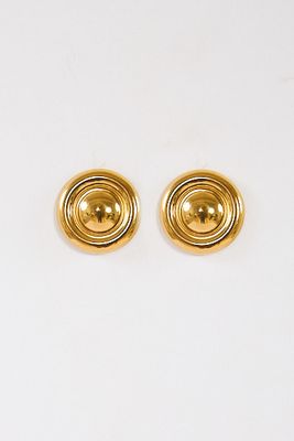 Baylin Round Button Earring