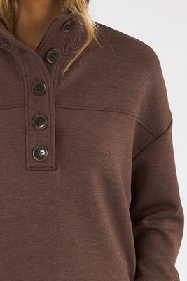 Bronya Button Placket Sweat