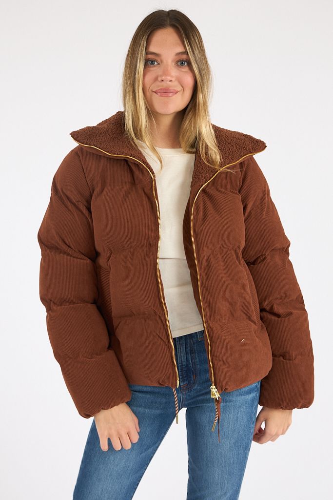 Brackley Cord Puffer Jacket, Varley 